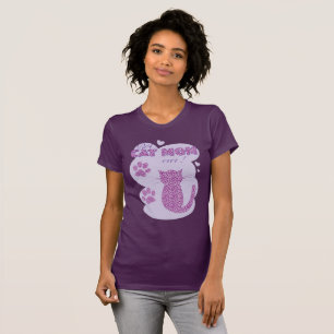 Best Cat Mam Paarse T-Shirt