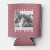 Best Cat Mam Paw Drukt Foto Roos Gold Blikjeskoeler (Voorkant)