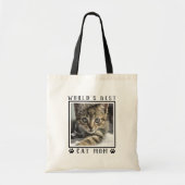Best Cat Mam Paw Drukt Foto Tote Bag (Voorkant)
