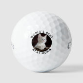 Best Cat Mam Paw Drukt Pet Foto Golfballen (Voorkant)