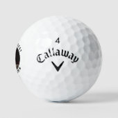 Best Cat Mam Paw Drukt Pet Foto Golfballen (Logo)