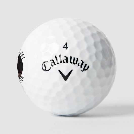 Best Cat Mam Paw Drukt Pet Foto Golfballen (Logo)