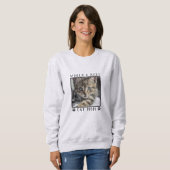 Best Cat Mam Paw Drukt Pet Foto Trui (Voorkant volledig)