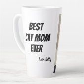 Best Cat Mam Photo Latte Mok (Linkerhoek)