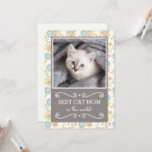 Best Cat Mam Photo Moederdag Kaart (Voorkant / Achterkant in situ)