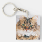Best Cat Mam Photo Name Sleutelhanger (voorkant)
