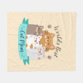 Best Cat Mam ter wereld - Cute Kittens Fleece Deken (Voorkant (Horizontaal))
