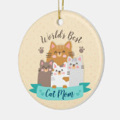 Best Cat Mam ter wereld - Cute Kittens Keramisch Ornament (Links)