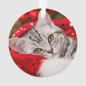 Best Cat Mam | Twee handgeschreven foto's Ornament (achterkant)