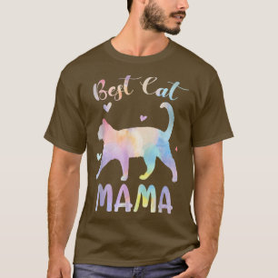 Best Cat Mama Colorful Cats Ma Gifts Moederdag T-shirt