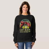 Best Cat Mama, ooit Retrostijl Trui (Voorkant volledig)