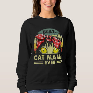 Best Cat Mama, ooit Retrostijl Trui