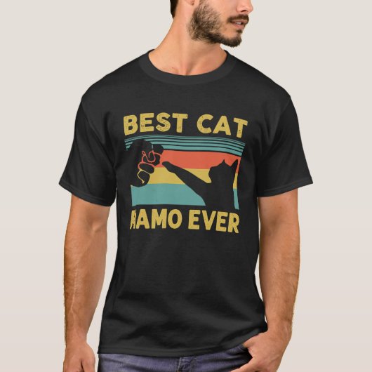 Best Cat Mamo Ever Cats Happy Moederdag T-shirt (Voorkant)