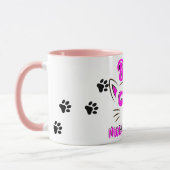 Best Cat Meow mam Paw Print Coffee Mok (Links)