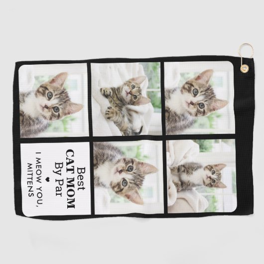 Best CAT MOM by Par - Personeelsvriendelijke 5 fot Golfhanddoek (Horizontaal)