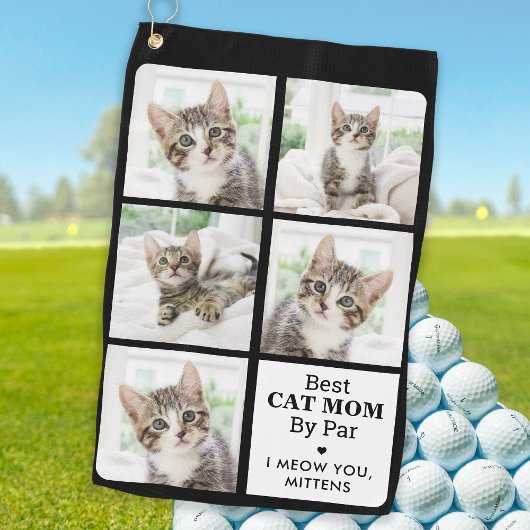 Best CAT MOM by Par - Personeelsvriendelijke 5 fot Golfhanddoek