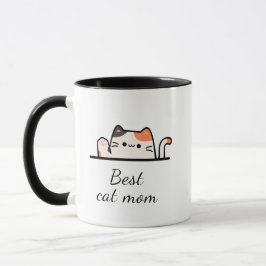 Best cat mom custom script Mug Mok