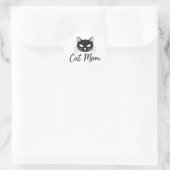Best Cat Mom Ever Cute Funny Cat Lover Stickers (Tas)