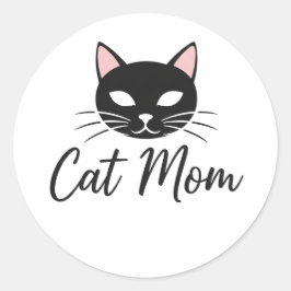 Best Cat Mom Ever Cute Funny Cat Lover Stickers