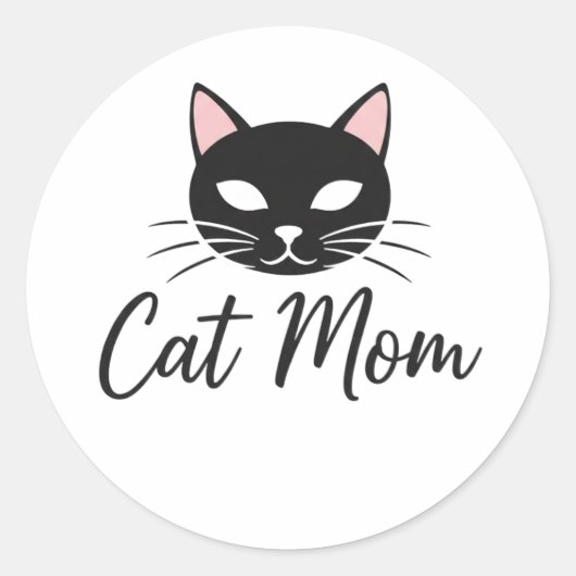 Best Cat Mom Ever Cute Funny Cat Lover Stickers (Voorkant)