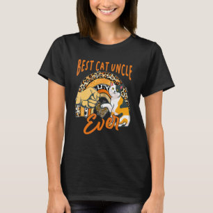Best Cat oom Ever Cat Leopard Rainbow Father's T-shirt