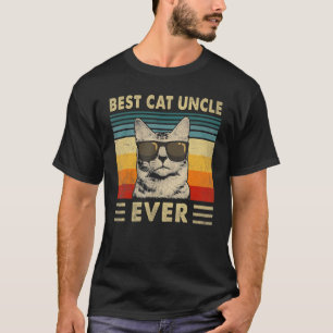 Best Cat oom Ever  Retro Cat Father T-shirt