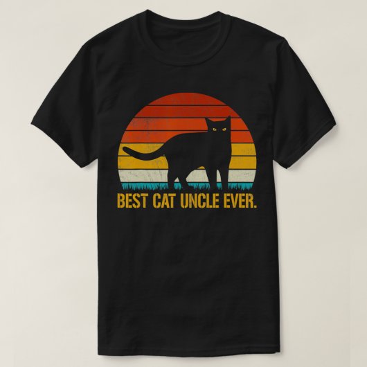 Best Cat oom Ever  Retro Cat Kitten Lover T-shirt (Design voorkant)
