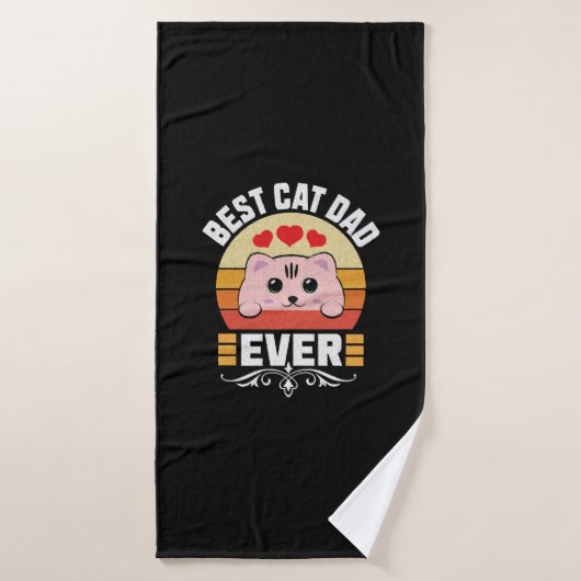 Best Cat Pap Ever Badhanddoek (Badhanddoek)