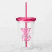 Best Cat Pap Ever - Cat Silhouette Acryl Drinkbeker (Voorkant)