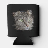 Best Cat Pap Ever Custom Photo Black Blikjeskoeler (Achterkant)