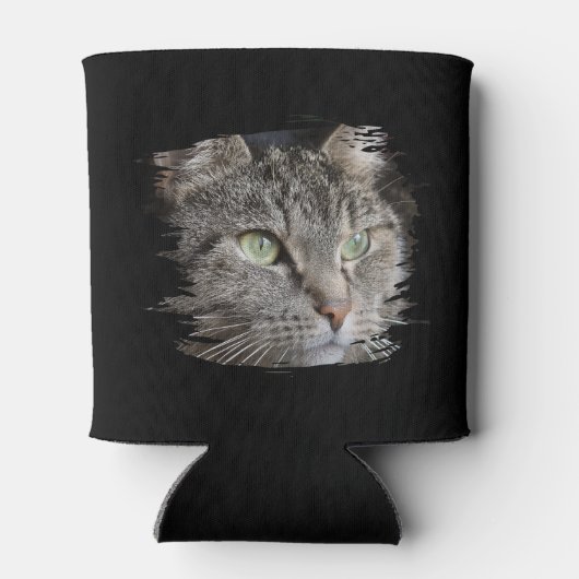 Best Cat Pap Ever Custom Photo Black Blikjeskoeler (Achterkant)