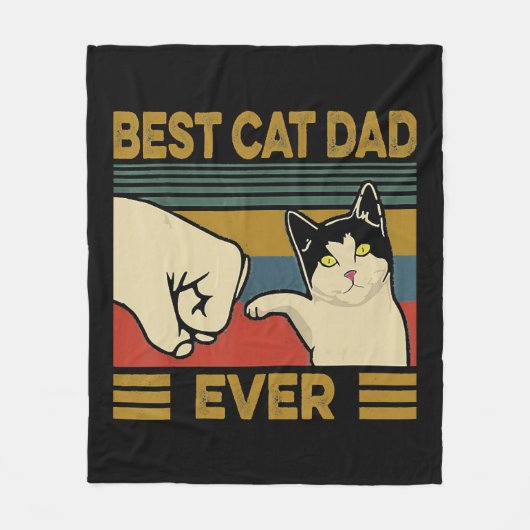 Best Cat Pap Ever Fleece Deken (Voorkant)
