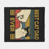 Best Cat Pap Ever Fleece Deken (Voorkant (Horizontaal))