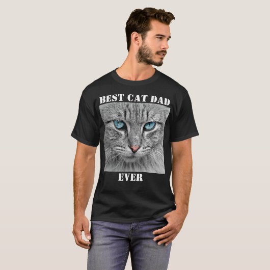 Best Cat Pap Ever Foto Creëer je eigen huisje T-shirt (Voorkant volledig)