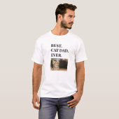 Best Cat Pap Ever Foto T-shirt (Voorkant volledig)