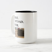 Best Cat Pap Ever Foto Tweekleurige Koffiemok (Voorkant links)