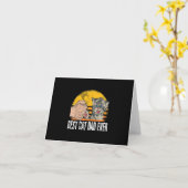 Best Cat Pap Ever | Funny Cat Dad Gift Kaart (Gele Bloem)