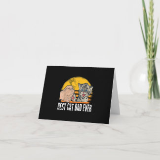 Best Cat Pap Ever | Funny Cat Dad Gift Kaart