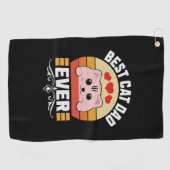 Best Cat Pap Ever Golfhanddoek (Horizontaal)