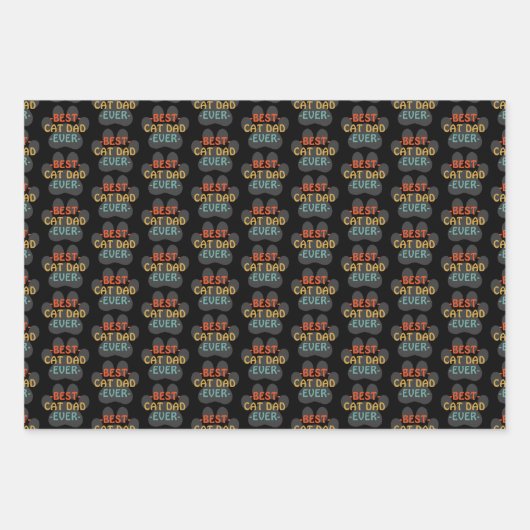 Best Cat Pap Ever Inpakpapier Vel (Voorkant)