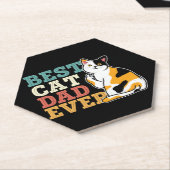 Best Cat Pap Ever Kartonnen Onderzetters (Schuin)