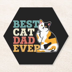 Best Cat Pap Ever Kartonnen Onderzetters