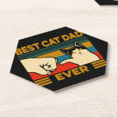 Best Cat Pap Ever Kartonnen Onderzetters (Schuin)