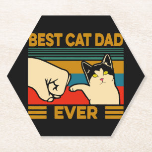 Best Cat Pap Ever Kartonnen Onderzetters