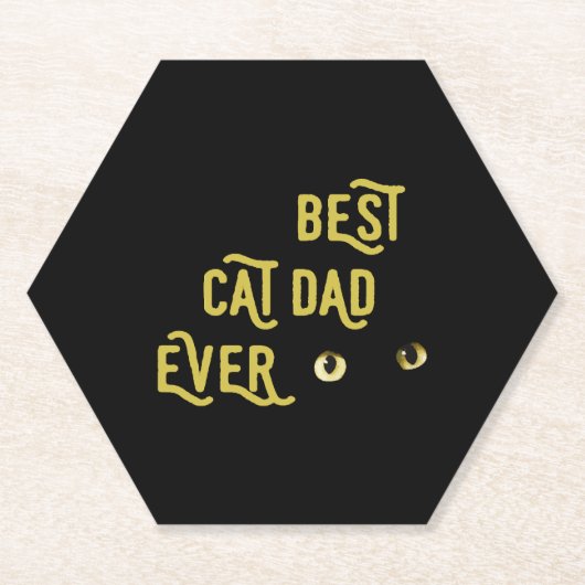 Best Cat Pap Ever Kartonnen Onderzetters (Voorkant)
