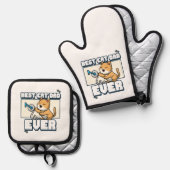 Best Cat Pap Ever Ovenwant & Pannenlap Set (Voorkant / Achterkant)