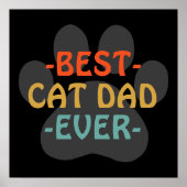 Best Cat Pap Ever Poster (Voorkant)