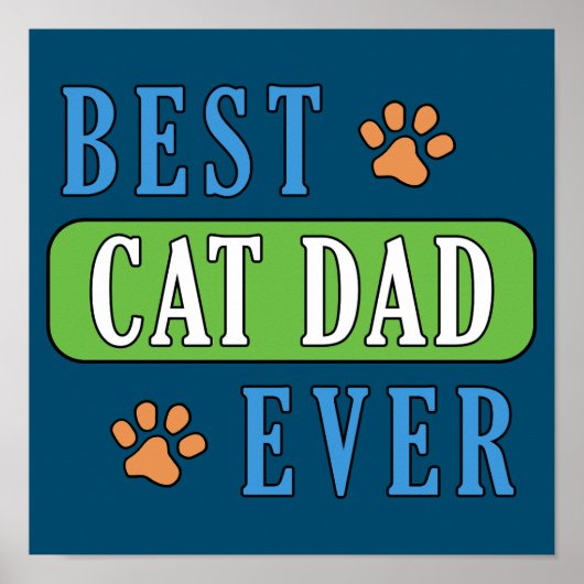 Best Cat Pap Ever Poster (Voorkant)