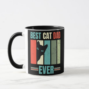Best Cat Pap Ever Retro  grafische vader Mok