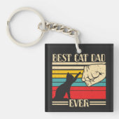 Best Cat Pap Ever Sleutelhanger (Voorkant)